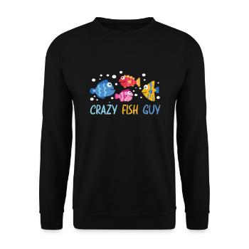 Aquaristik Aquarium Keeper Fishkeeper - Unisex Pullover - Schwarz - Vorne - Alina (178cm) & Michal (187cm)