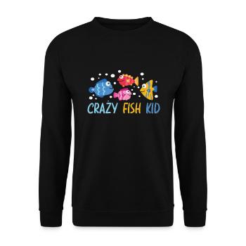 Aquaristik Aquarium Keeper Fishkeeper - Unisex Pullover - Schwarz - Vorne - Alina (178cm) & Michal (187cm)