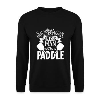 Pickleball Player Pickleball Paddle Pickleball - Unisex Pullover - Schwarz - Vorne - Alina (178cm) & Michal (187cm)