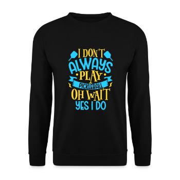 Pickleball Player Pickleball Paddle Pickleball - Unisex Pullover - Schwarz - Vorne - Alina (178cm) & Michal (187cm)