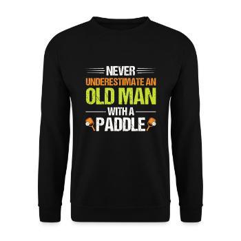 Pickleball Player Pickleball Paddle Pickleball - Unisex Pullover - Schwarz - Vorne - Alina (178cm) & Michal (187cm)