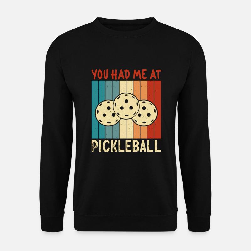 Pickleball Player Pickleball Paddle Pickleball - Unisex Pullover - Schwarz