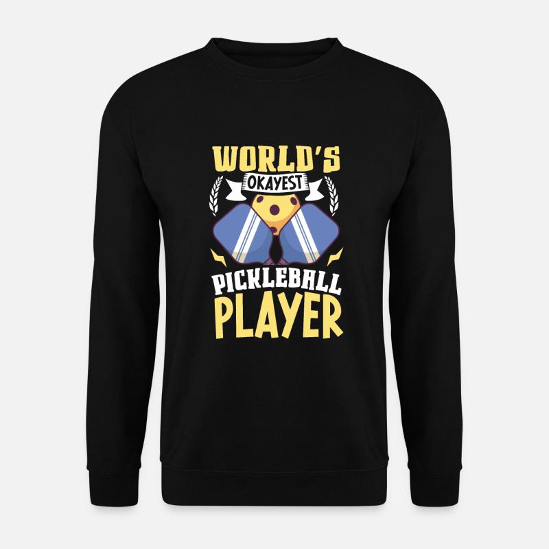 Pickleball Player Pickleball Paddle Pickleball - Unisex Pullover - Schwarz