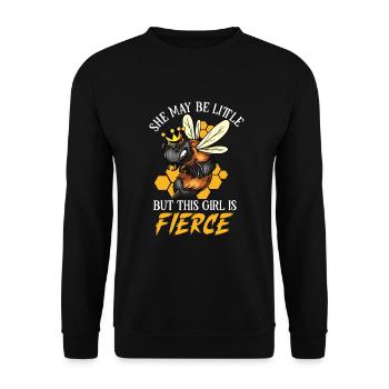 Honey beekeeping Beekeepers Honey bee apiary - Unisex Sweatshirt - black - Front - Alina (178cm) & Michal (187cm)