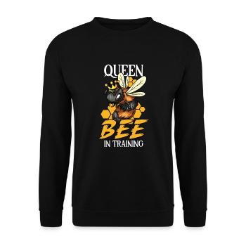Honey beekeeping Beekeepers Honey bee apiary - Unisex Sweatshirt - black - Front - Alina (178cm) & Michal (187cm)