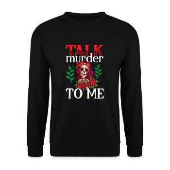 True Crime Murder Spy Crime Intérêt Idée cadeau - Sweat-shirt Unisexe - noir - Devant - Alina (178cm) & Michal (187cm)