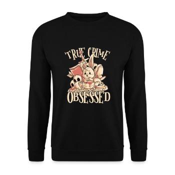 True Crime Murder Spy Crime Intérêt Idée cadeau - Sweat-shirt Unisexe - noir - Devant - Alina (178cm) & Michal (187cm)
