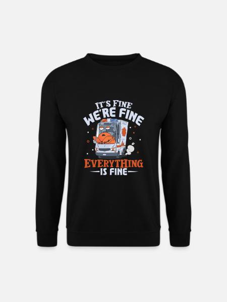 Paramedic First Responder Ambulance Driver - Unisex Sweatshirt - black