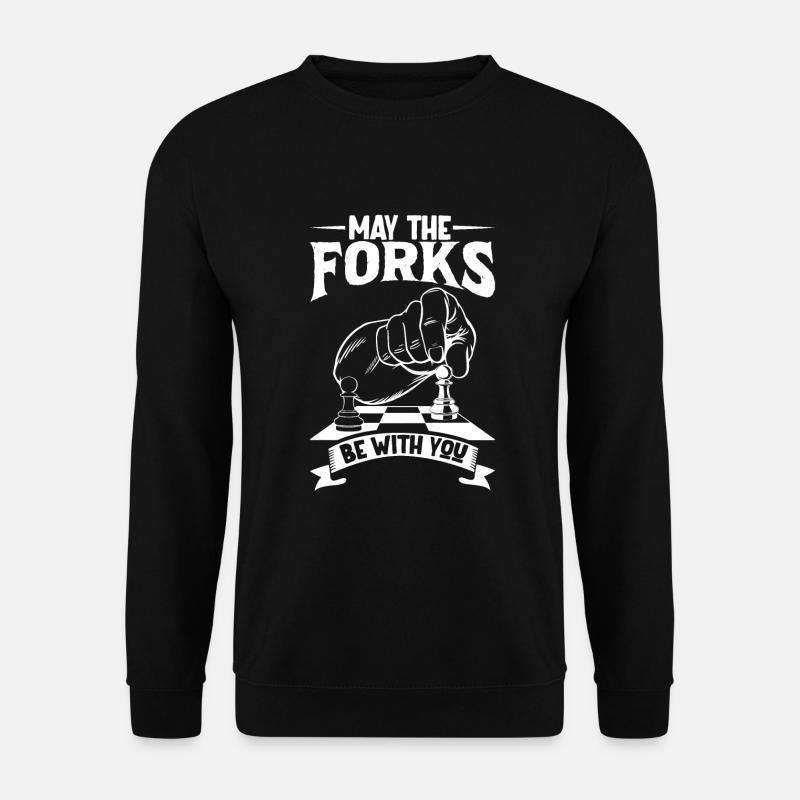Joueur d’échecs échiquier Jeu d’échecs - Sweat-shirt Unisexe - noir