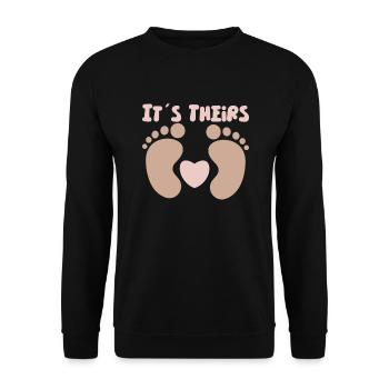 Mère porteuse de substitution Maman de mère porteuse gestationnelle - Sweat-shirt Unisexe - noir - Devant - Alina (178cm) & Michal (187cm)