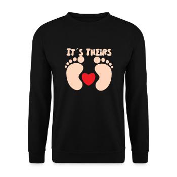 Mère porteuse de substitution Maman de mère porteuse gestationnelle - Sweat-shirt Unisexe - noir - Devant - Alina (178cm) & Michal (187cm)