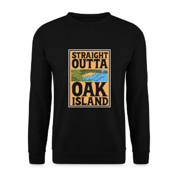 Oak Island / Treasure Hunting Oak Island Mystery - Unisex Pullover - Schwarz - Vorne - Alina (178cm) & Michal (187cm)