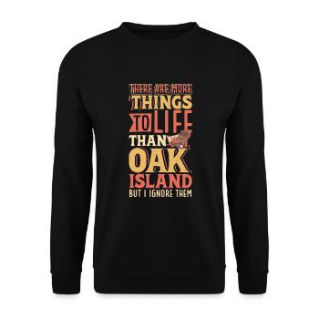 Oak Island / Treasure Hunting Oak Island Mystery - Unisex Pullover - Schwarz - Vorne - Alina (178cm) & Michal (187cm)