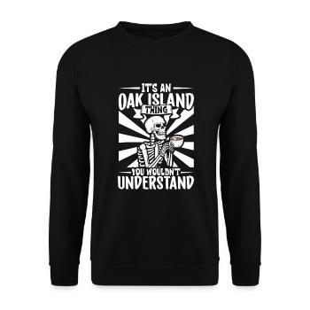 Oak Island / Treasure Hunting Oak Island Mystery - Unisex Pullover - Schwarz - Vorne - Alina (178cm) & Michal (187cm)