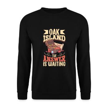 Oak Island / Treasure Hunting Oak Island Mystery - Unisex Pullover - Schwarz - Vorne - Alina (178cm) & Michal (187cm)