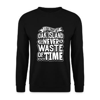 Oak Island / Treasure Hunting Oak Island Mystery - Unisex Pullover - Schwarz - Vorne - Alina (178cm) & Michal (187cm)
