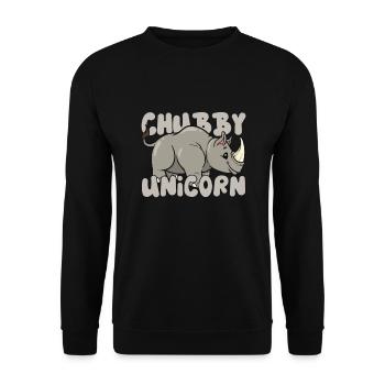 Rhino Rhino Safari Zoo Wilderness Wildlife - Unisex Sweatshirt - black - Front - Alina (178cm) & Michal (187cm)