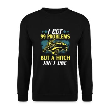 Repo-agent Repo Man Repossession Agent - Unisex Sweatshirt - black - Front - Alina (178cm) & Michal (187cm)