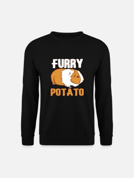 Idée cadeau de pomme de terre poilue amoureux du cochon d’Inde - Sweat-shirt Unisexe - noir