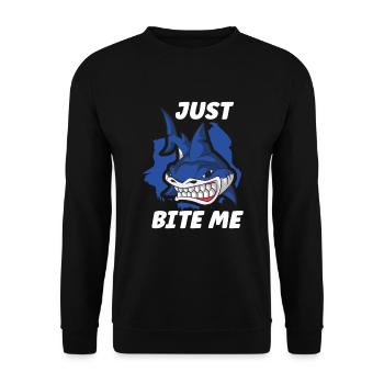 Shark Ocean Predator Scuba Diver Plongée sous-marine - Sweat-shirt Unisexe - noir - Devant - Alina (178cm) & Michal (187cm)