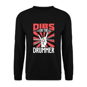 Drummer Drums Music Drum Set Drumming - Unisex Sweatshirt - black - Front - Alina (178cm) & Michal (187cm)