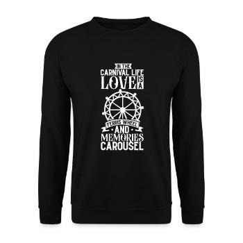 Circus Arts Circus Artists Event Staff - Unisex Sweatshirt - black - Front - Alina (178cm) & Michal (187cm)
