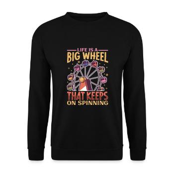 Circus Arts Circus Artists Event Staff - Unisex Sweatshirt - black - Front - Alina (178cm) & Michal (187cm)