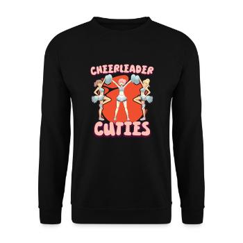 Cheerleading Cheerleader Girl Cheerleading Girl - Unisex Pullover - Schwarz - Vorne - Alina (178cm) & Michal (187cm)