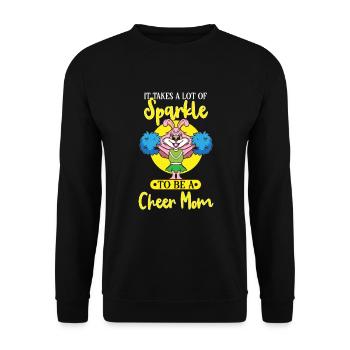 Cheerleading Cheerleader Girl Cheerleading Girl - Sweat-shirt Unisexe - noir - Devant - Alina (178cm) & Michal (187cm)