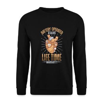 Crise cardiaque Chirurgie à cœur ouvert Chirurgie cardiaque Cadeau - Sweat-shirt Unisexe - noir - Devant - Alina (178cm) & Michal (187cm)
