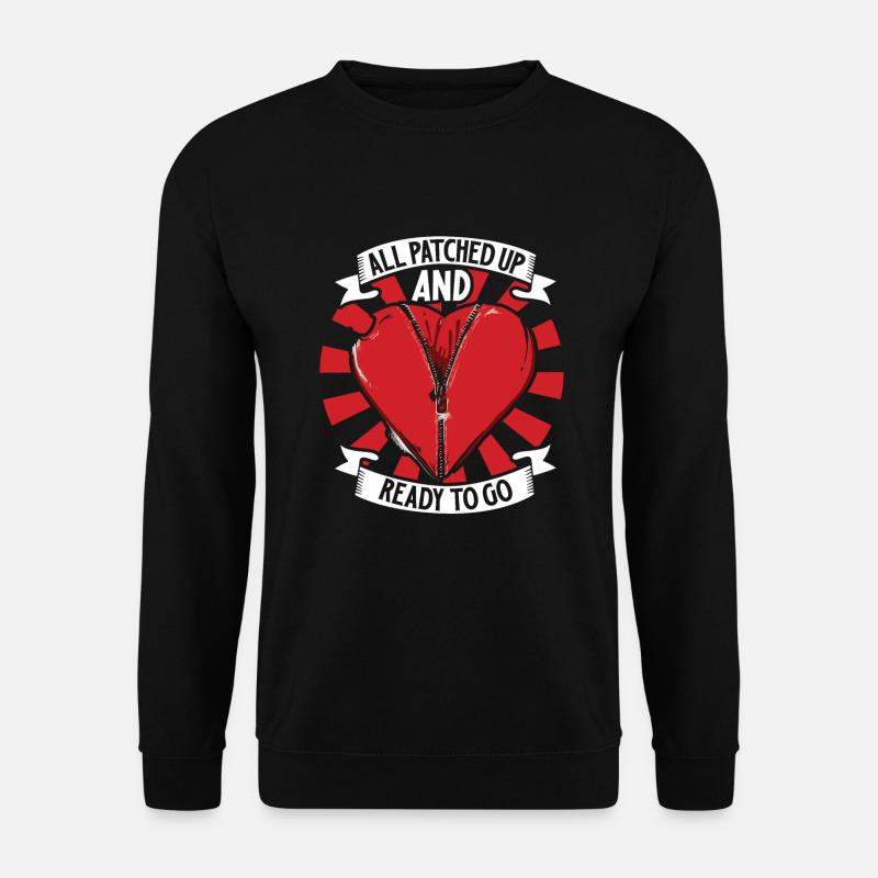 Heart Attack Open Heart Surgery Heart Surgery Gift - Unisex Sweatshirt - black