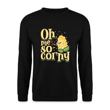 Funny Farmer Funny Farming Tractor Country Life - Unisex Sweatshirt - black - Front - Alina (178cm) & Michal (187cm)