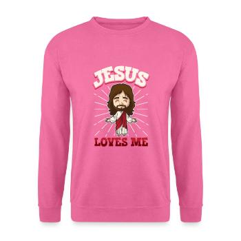 Jesus Christianity God Praying Prayer Pastor - Unisex Pullover - Pink - Vorne