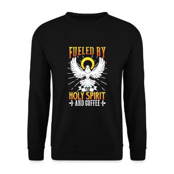 Jesus Christianity God Praying Prayer Pastor - Unisex Pullover - Schwarz - Vorne - Alina (178cm) & Michal (187cm)