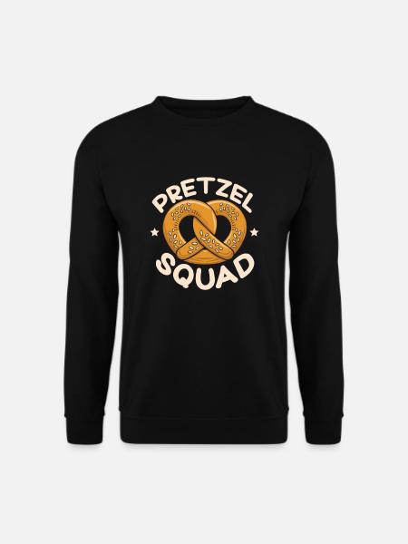 Backen Brezel Deutsch Brotbacken Bäckerei Bäcker - Unisex Pullover - Schwarz