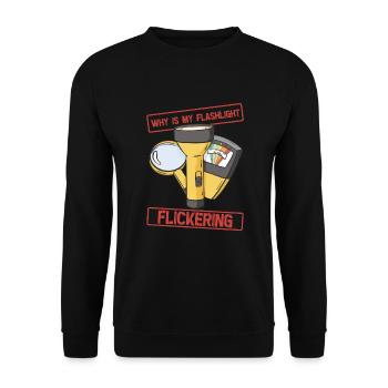Paranormal Forschungshalloween Ghost Hunter - Unisex Pullover - Schwarz - Vorne - Alina (178cm) & Michal (187cm)