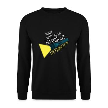 Paranormal Research Halloween Ghost Hunter - Unisex Sweatshirt - black - Front - Alina (178cm) & Michal (187cm)