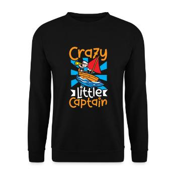 Boating Dad Boat Captain Pontoon Sailor Cruising - Unisex Pullover - Schwarz - Vorne - Alina (178cm) & Michal (187cm)