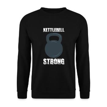 Bodybuilding Powerlifting Weightlifting Fitness - Unisex Pullover - Schwarz - Vorne - Alina (178cm) & Michal (187cm)