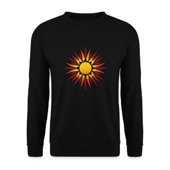 Tarot Sun Sun Summer Family Holidays on the Beach - Unisex Sweatshirt - black - Front - Alina (178cm) & Michal (187cm)