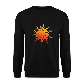 Tarot Sun Sun Summer Family Holidays on the Beach - Unisex Sweatshirt - black - Front - Alina (178cm) & Michal (187cm)