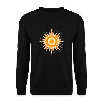 Tarot Sun Sun Summer Family Holidays on the Beach - Unisex Sweatshirt - black - Front - Alina (178cm) & Michal (187cm)