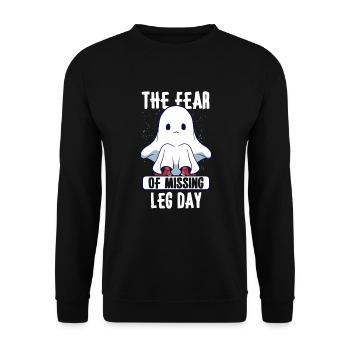 Bodybuilding Powerlifting Weightlifting Fitness - Unisex Sweatshirt - black - Front - Alina (178cm) & Michal (187cm)