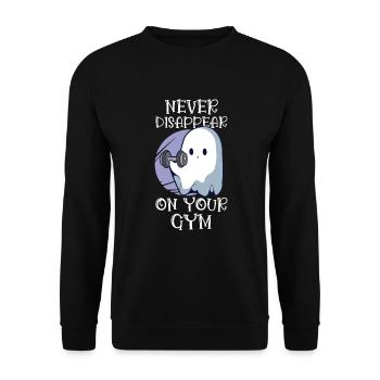 Bodybuilding Powerlifting Weightlifting Fitness - Unisex Sweatshirt - black - Front - Alina (178cm) & Michal (187cm)