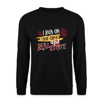 True Crime Murder Spy Crime Intérêt Idée cadeau - Sweat-shirt Unisexe - noir - Devant - Alina (178cm) & Michal (187cm)