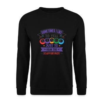 Jeu de cartes de bingo Grand-mère Joueur de bingo Cartes de bingo - Sweat-shirt Unisexe - noir - Devant - Alina (178cm) & Michal (187cm)