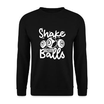 Jeu de cartes de bingo Grand-mère Joueur de bingo Cartes de bingo - Sweat-shirt Unisexe - noir - Devant - Alina (178cm) & Michal (187cm)