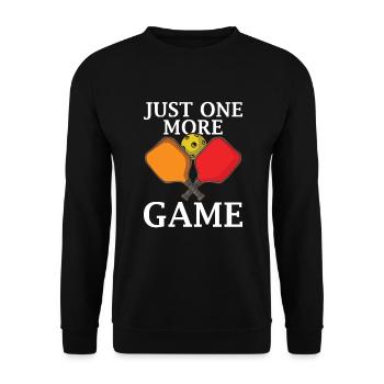 Pickleball Player Pickleball Paddle Pickleball - Unisex Pullover - Schwarz - Vorne - Alina (178cm) & Michal (187cm)