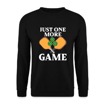 Pickleball Player Pickleball Paddle Pickleball - Unisex Pullover - Schwarz - Vorne - Alina (178cm) & Michal (187cm)