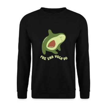 funny Avocado avocado pun avocado lover - Unisex Pullover - Schwarz - Vorne - Alina (178cm) & Michal (187cm)